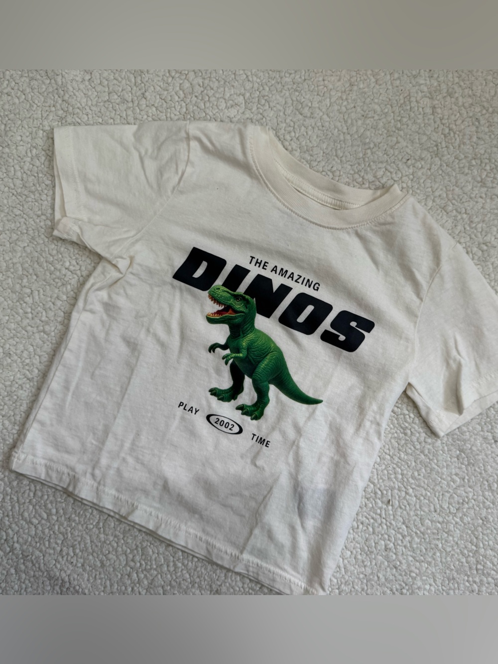 Dinos Graphic Tee with Green Dinosaur